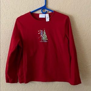Liz Claiborne Christmas Tee